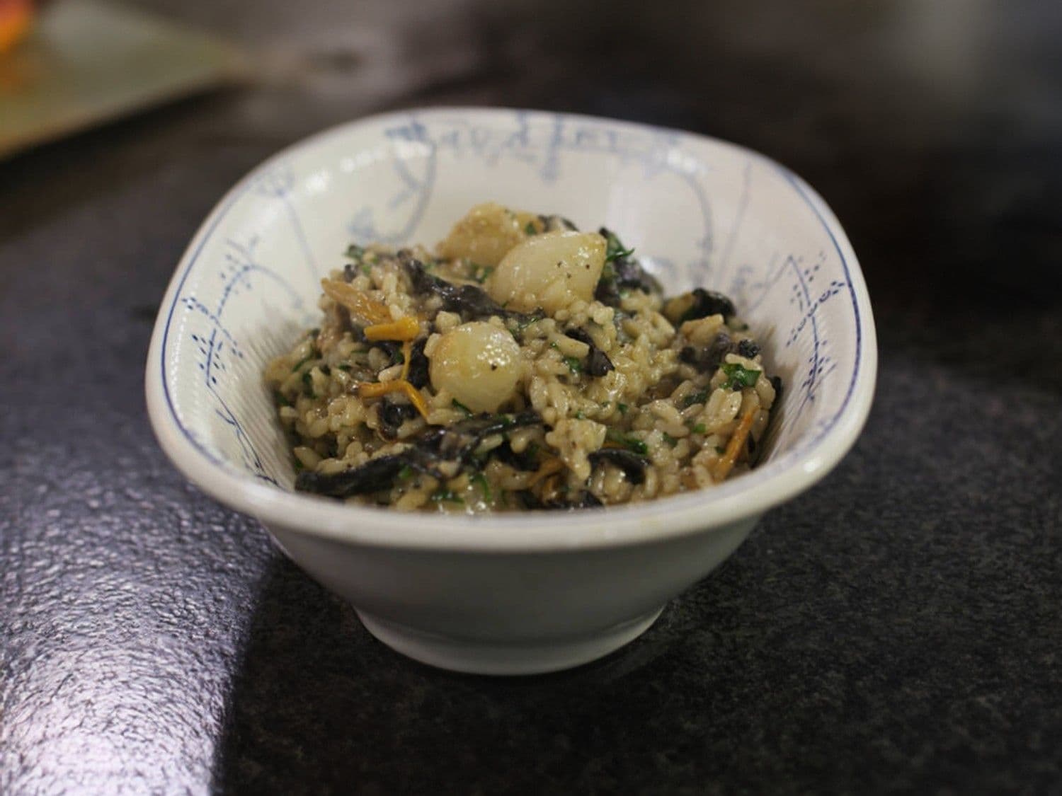 Risotto met boschampignons