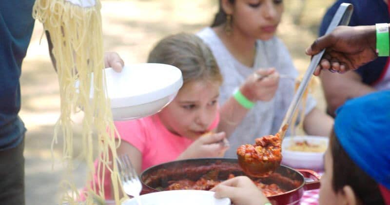 Spaghetti met kippengehakt
