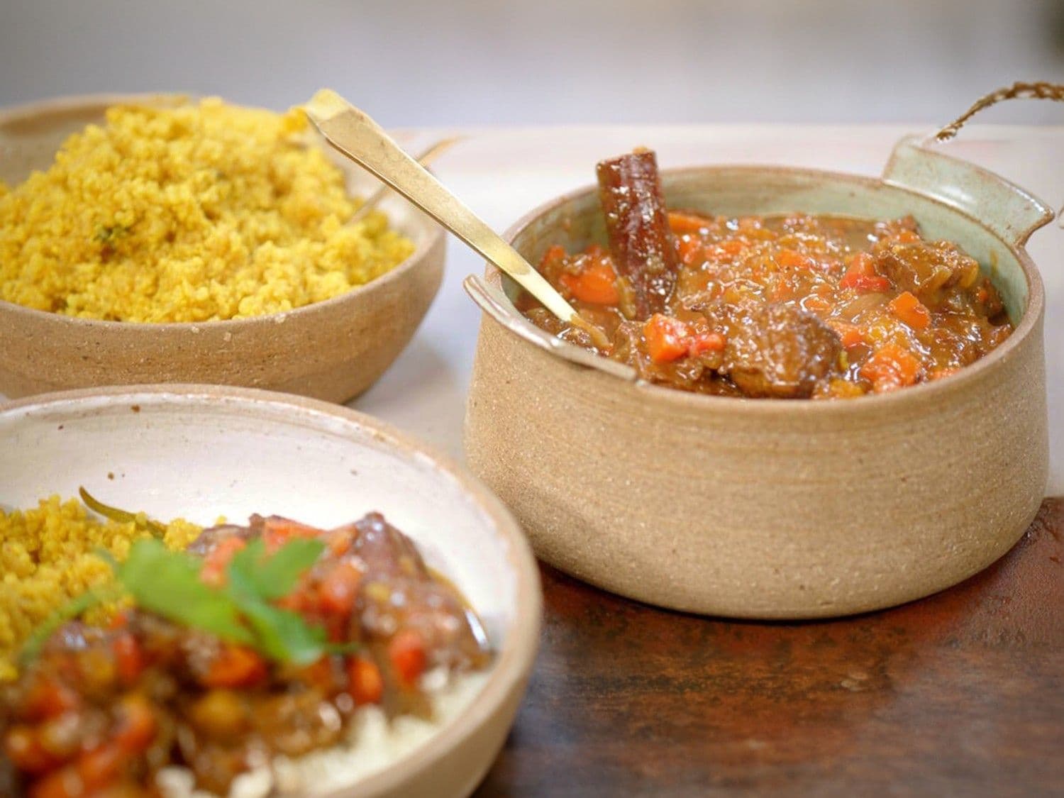 Stoofvlees met sinaasappel en quinoa