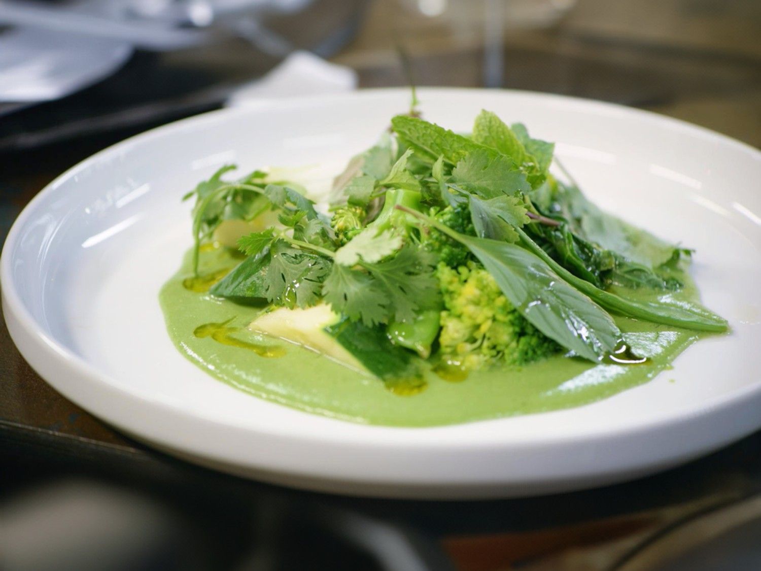Curry van groene groenten