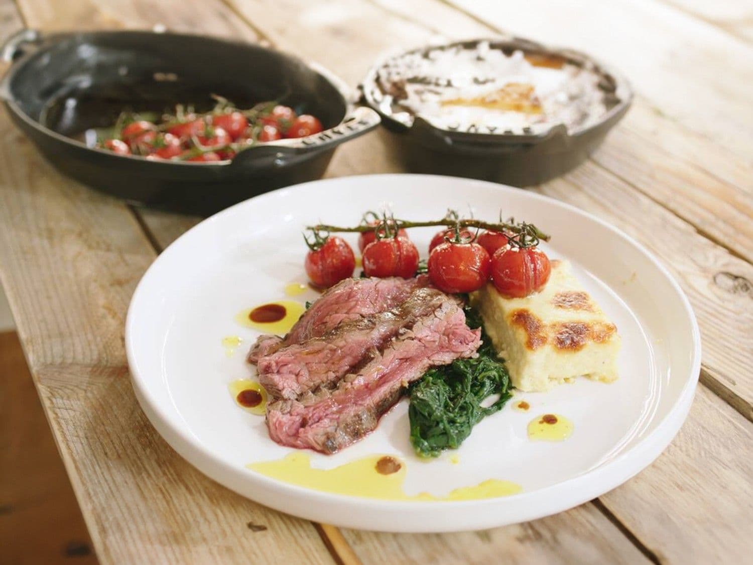 Bavette met gnocchi a la Romana