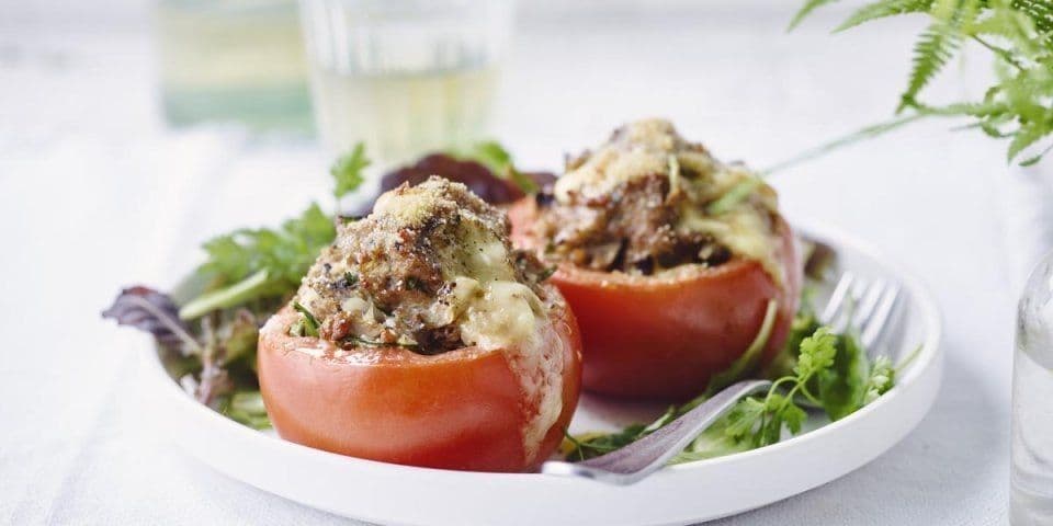 Gevulde tomaten met gehakt