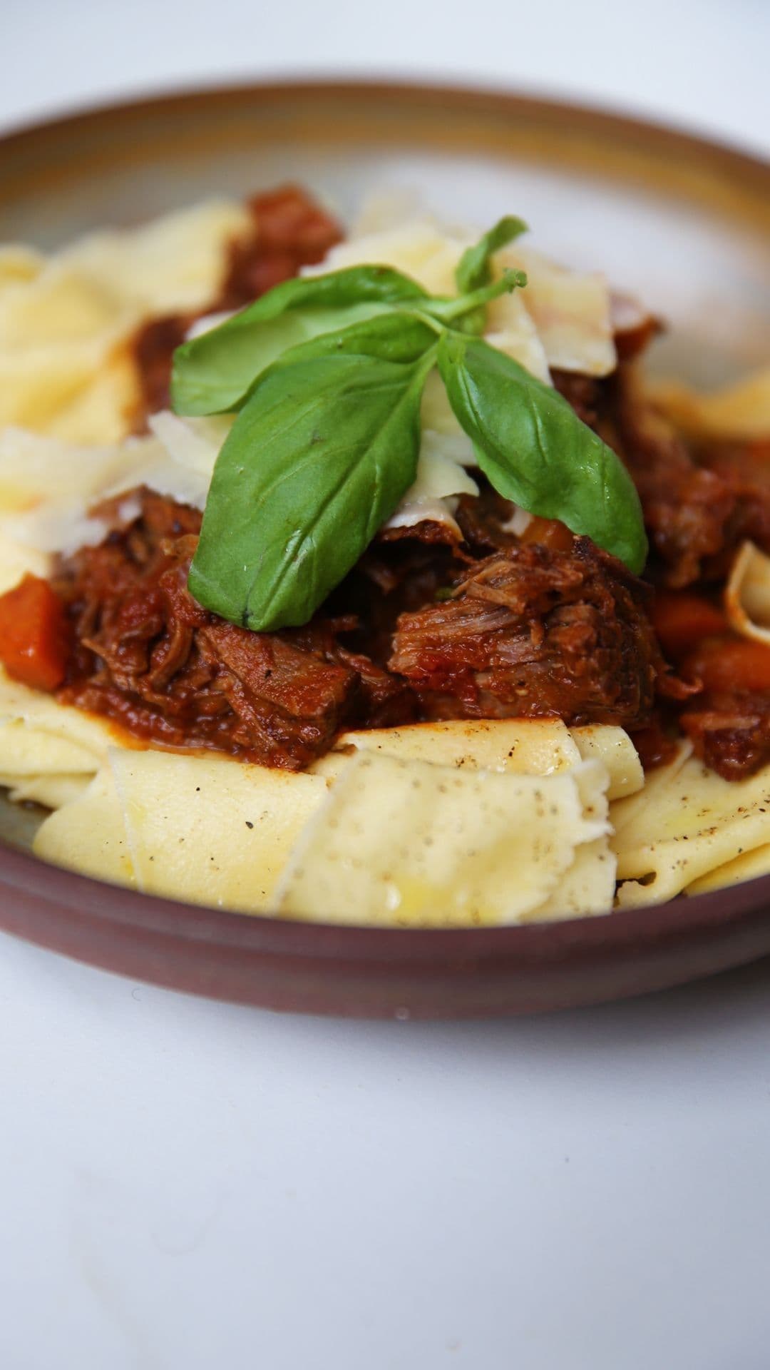 Pasta pulled beef met verse pappardelle