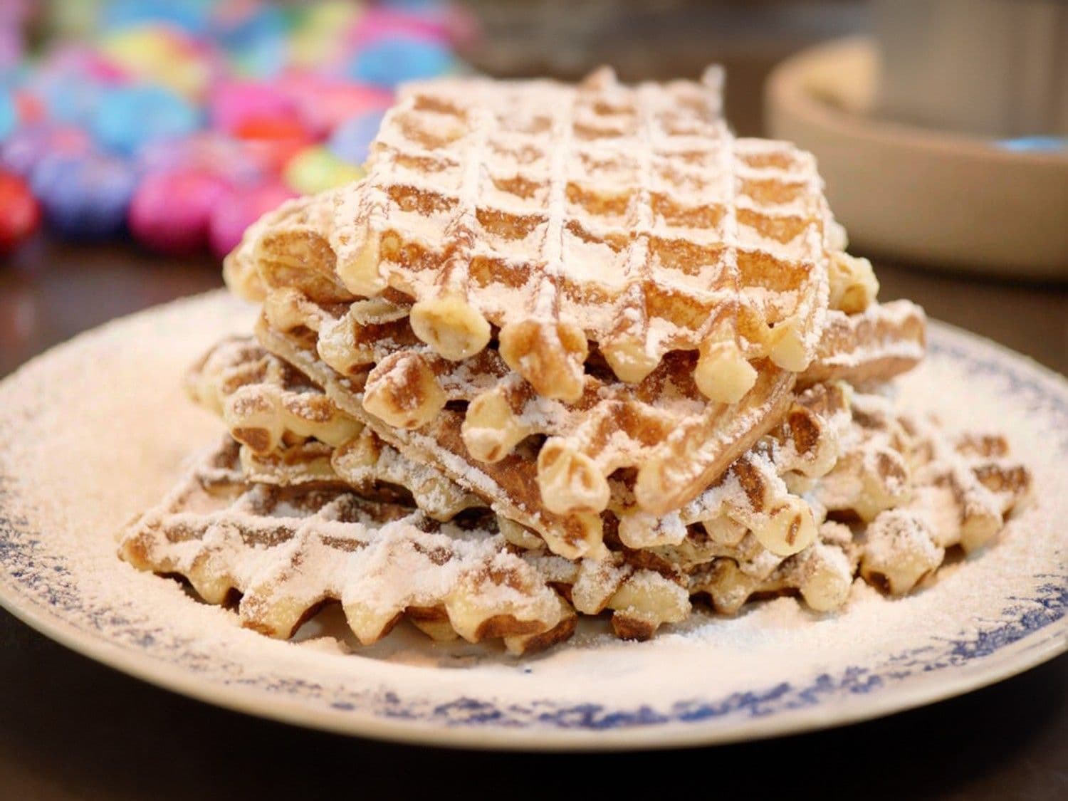 Vlaamse wafels met vanilleshake