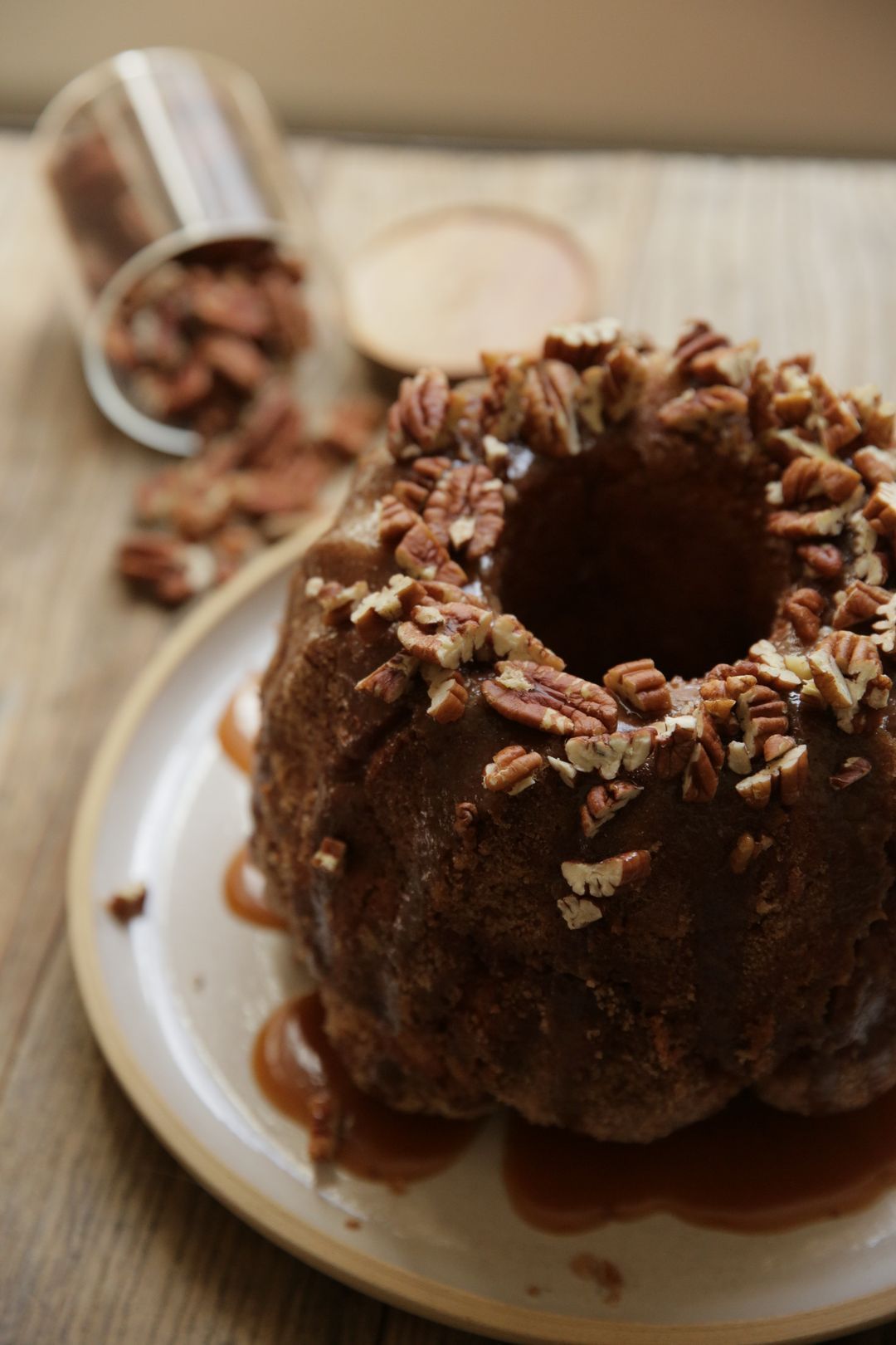 Apenbrood met kaneel, karamel en pecannoten