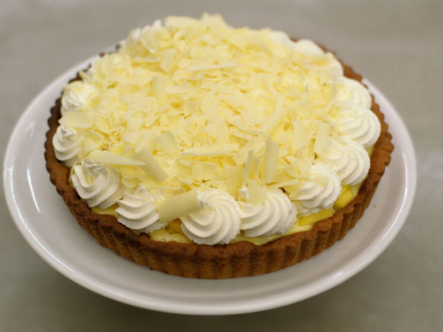 Mangotaart met witte chocolade