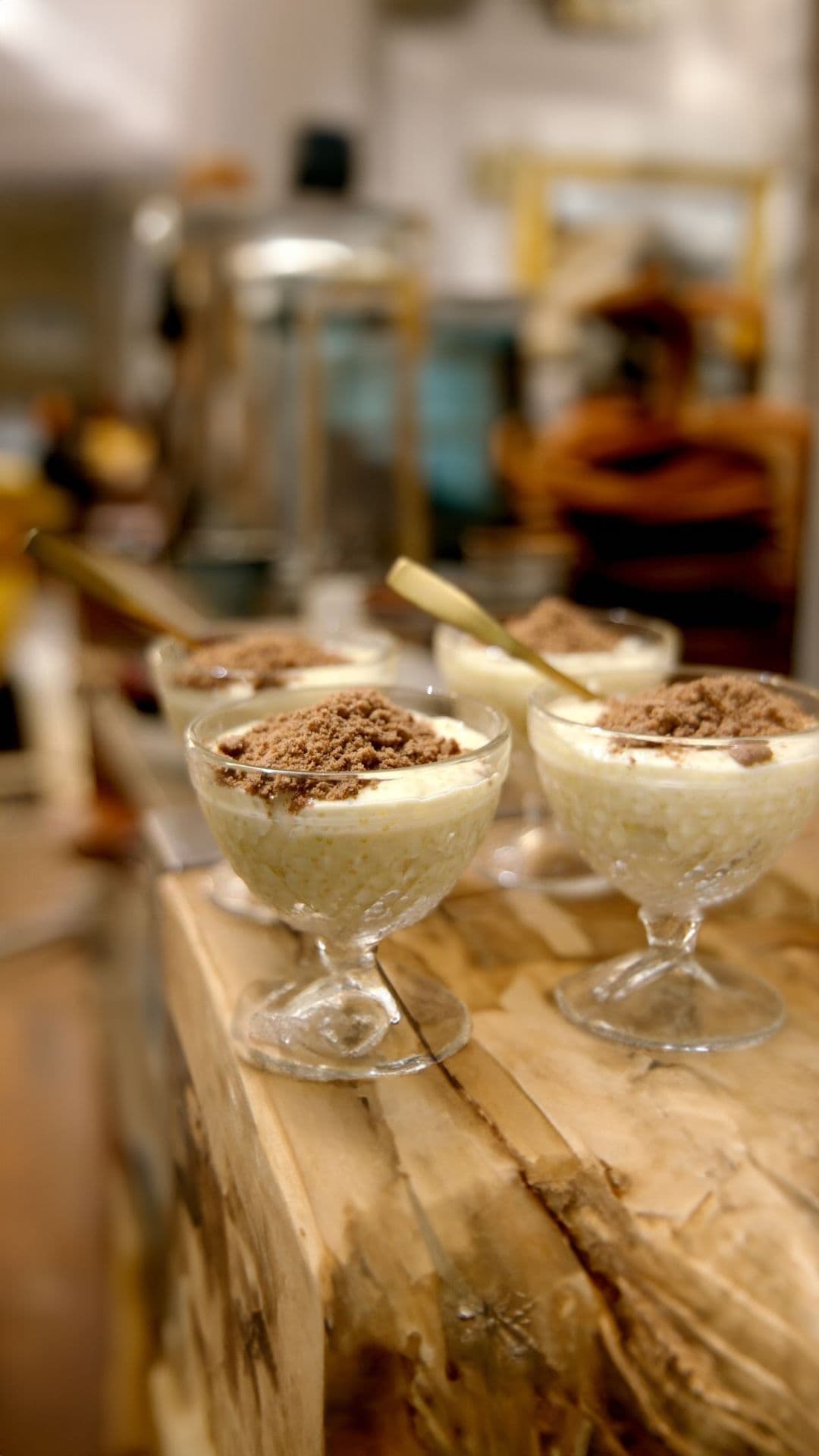 Tapiocapudding met peer en speculaas