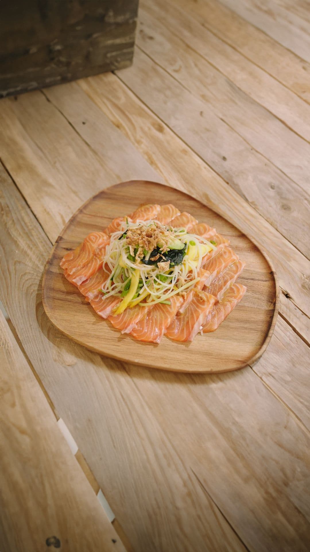 Sashimisalade met zalm