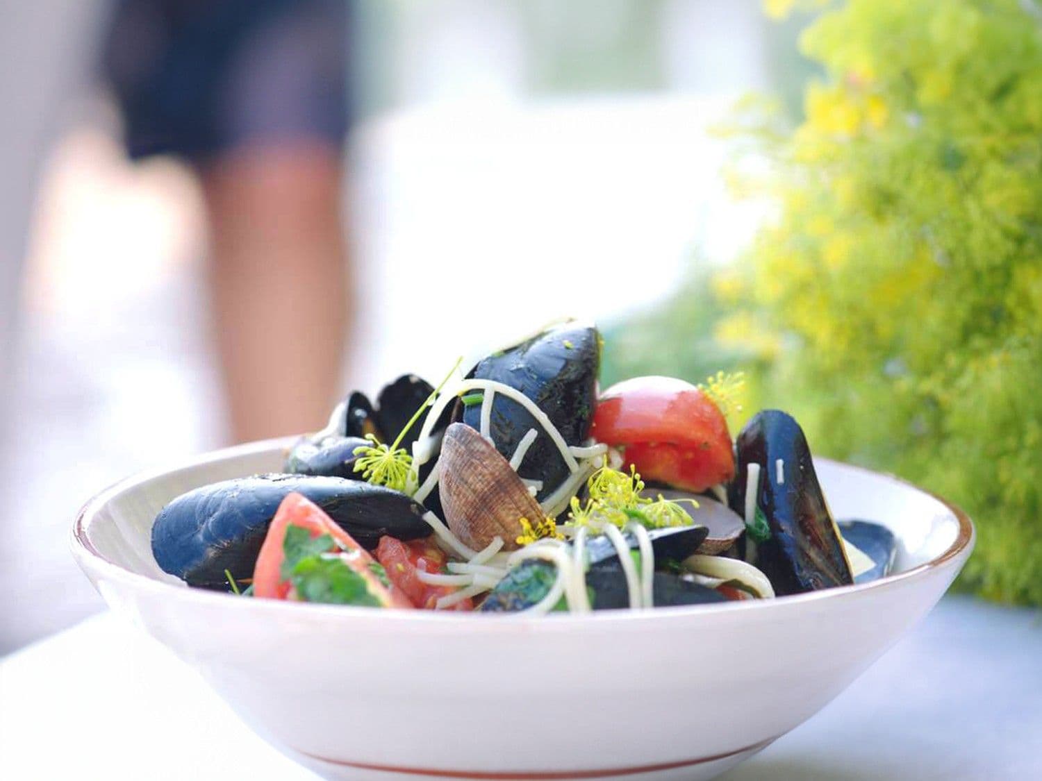 Pasta vongole met venkel