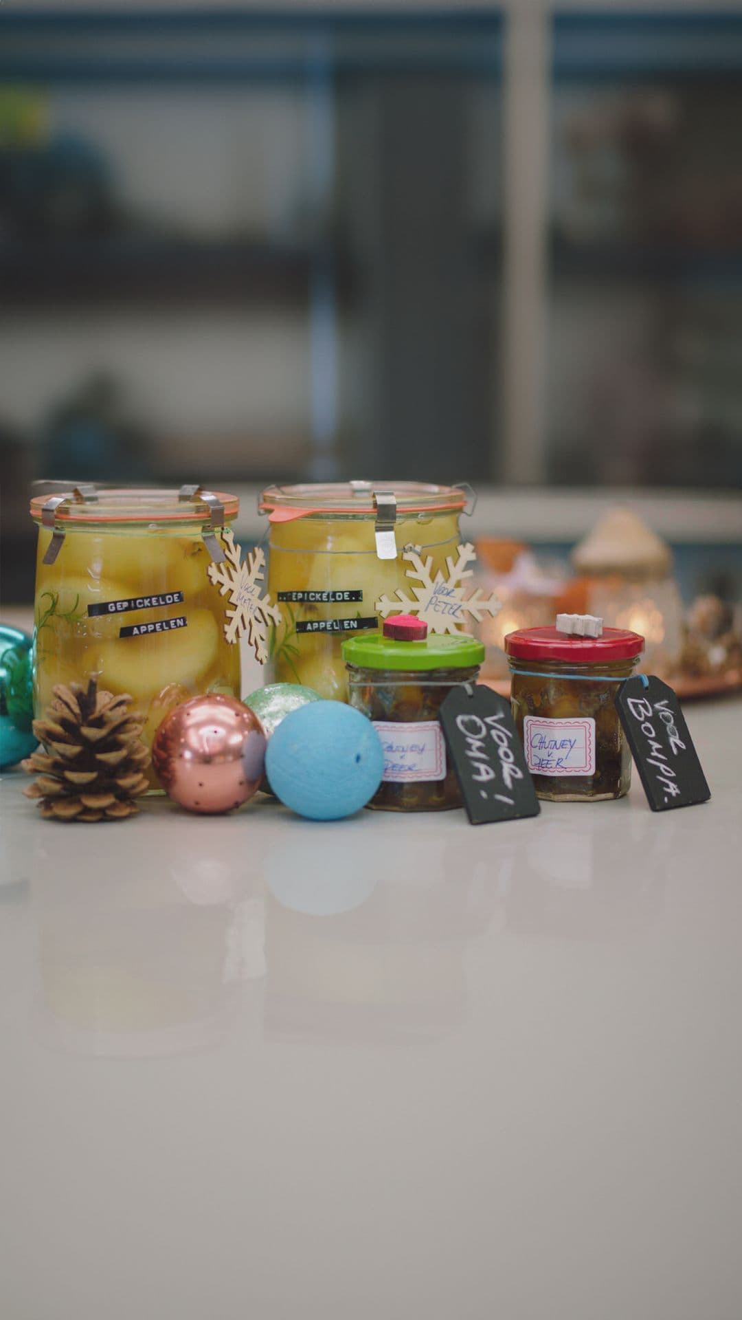Gepickelde appelen & een perenchutney