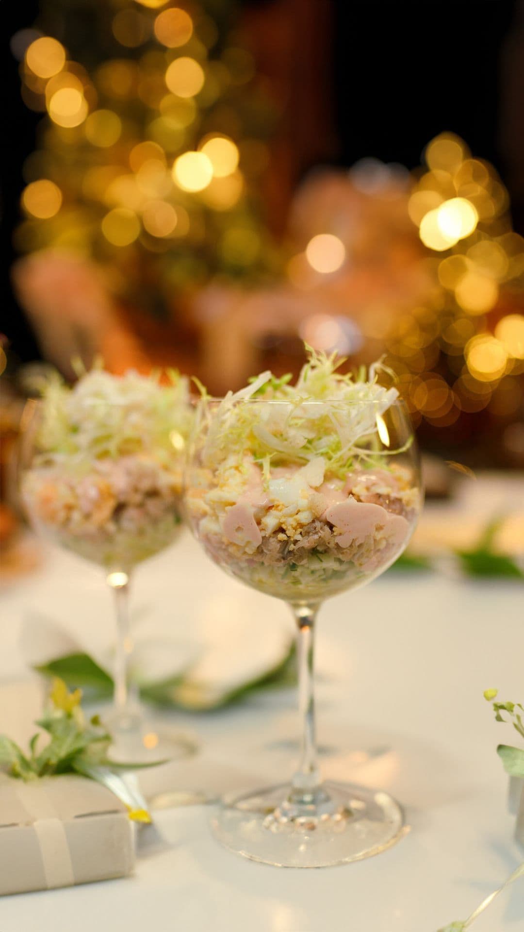 Krabcocktail met appel-seldersalsa en cocktaildressing