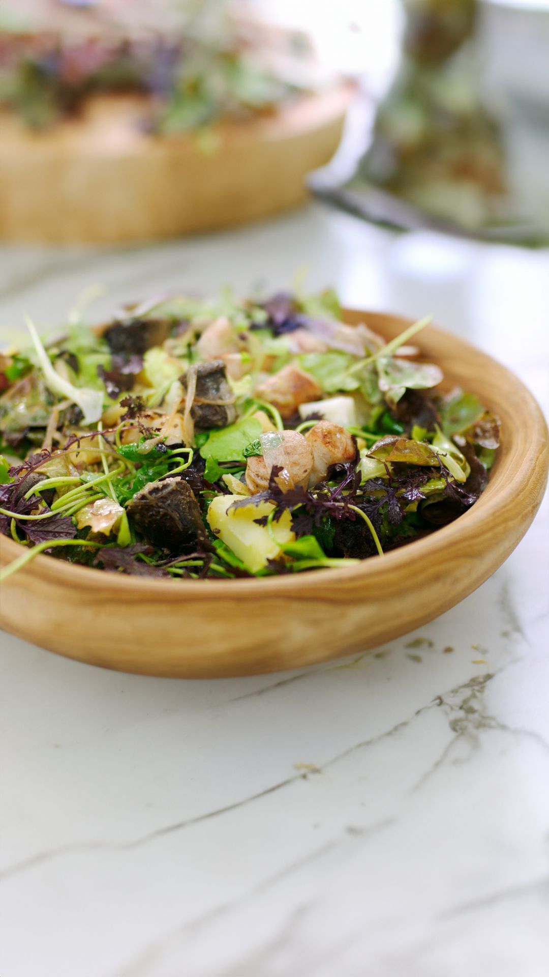 Salade met knolselder en pens