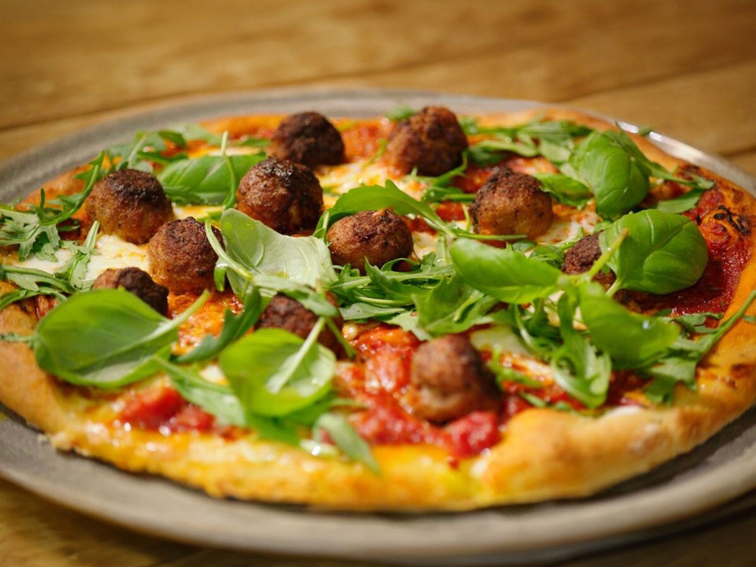 Pizza gehaktballetjes