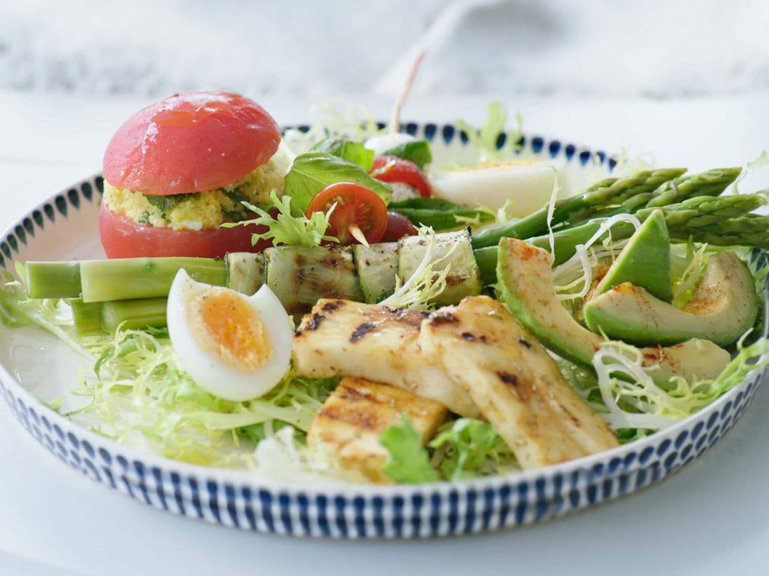 Vegetarische koude schotel