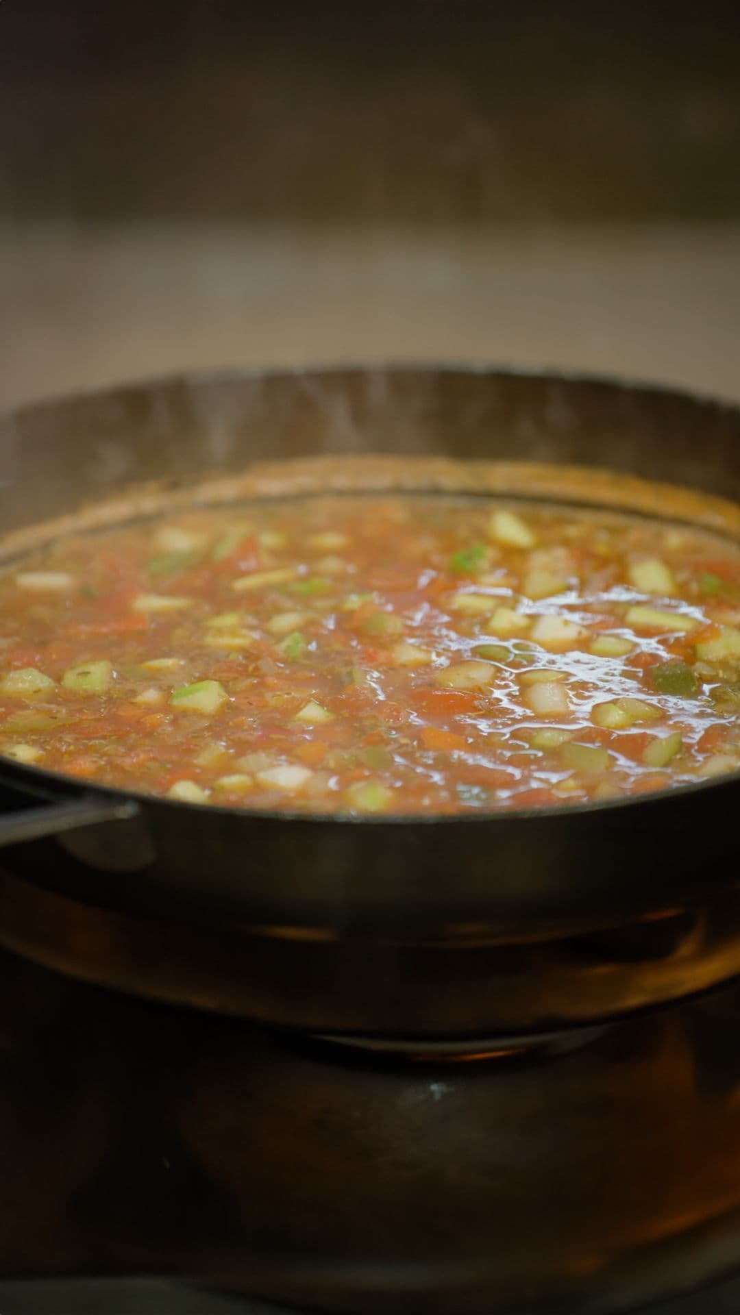 Minestrone met soepvlees en asperges