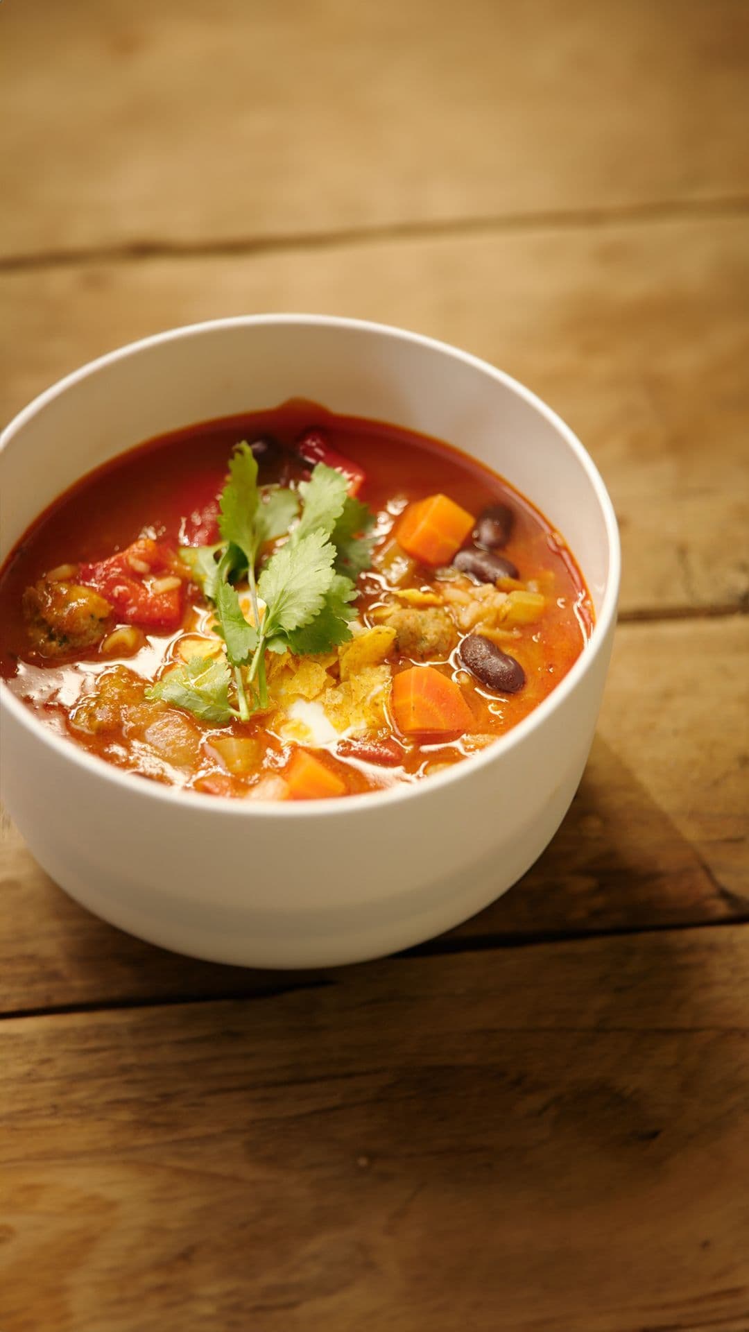 Chili con carne soep