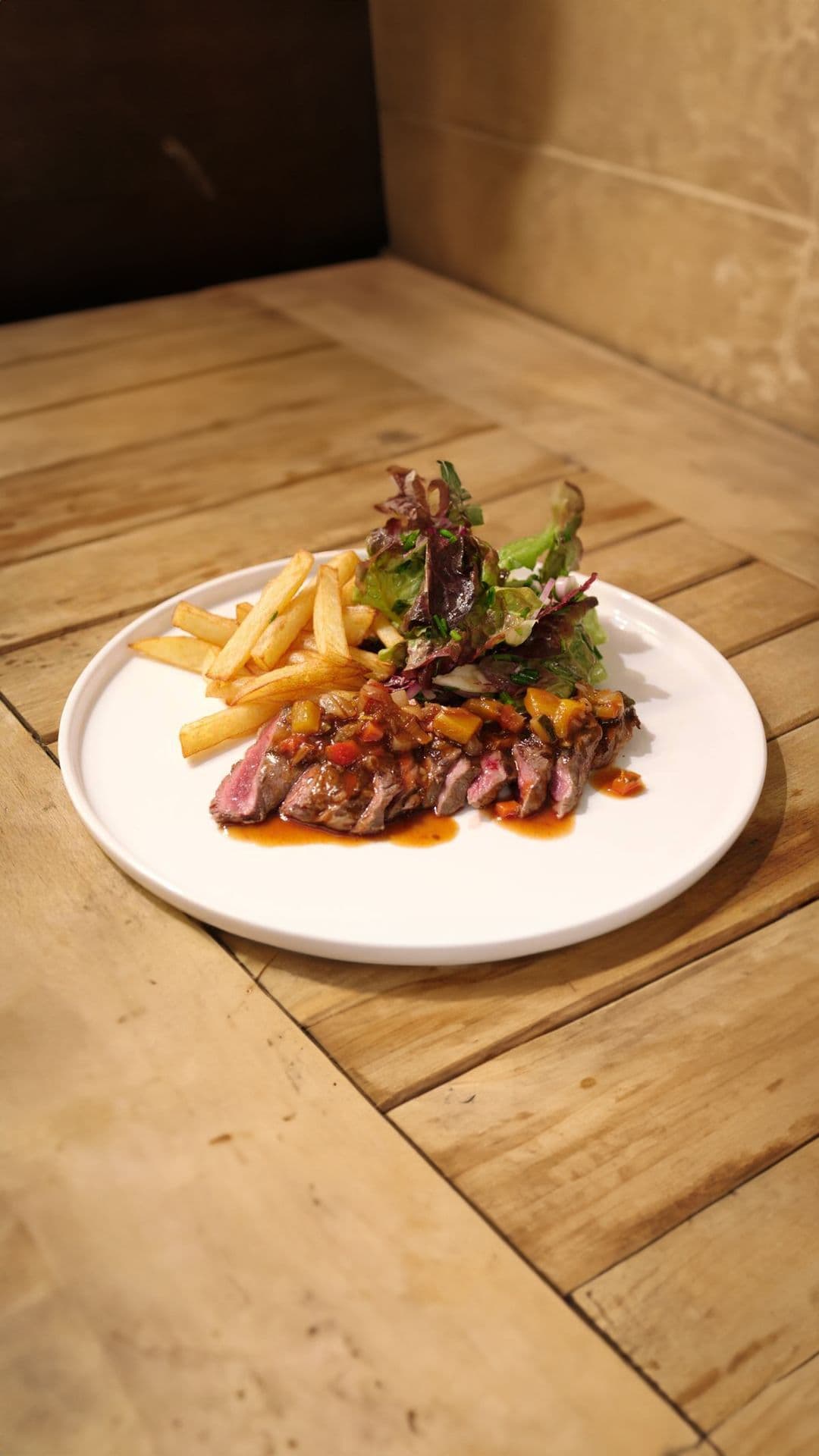 Entrecote Provençale met frietjes