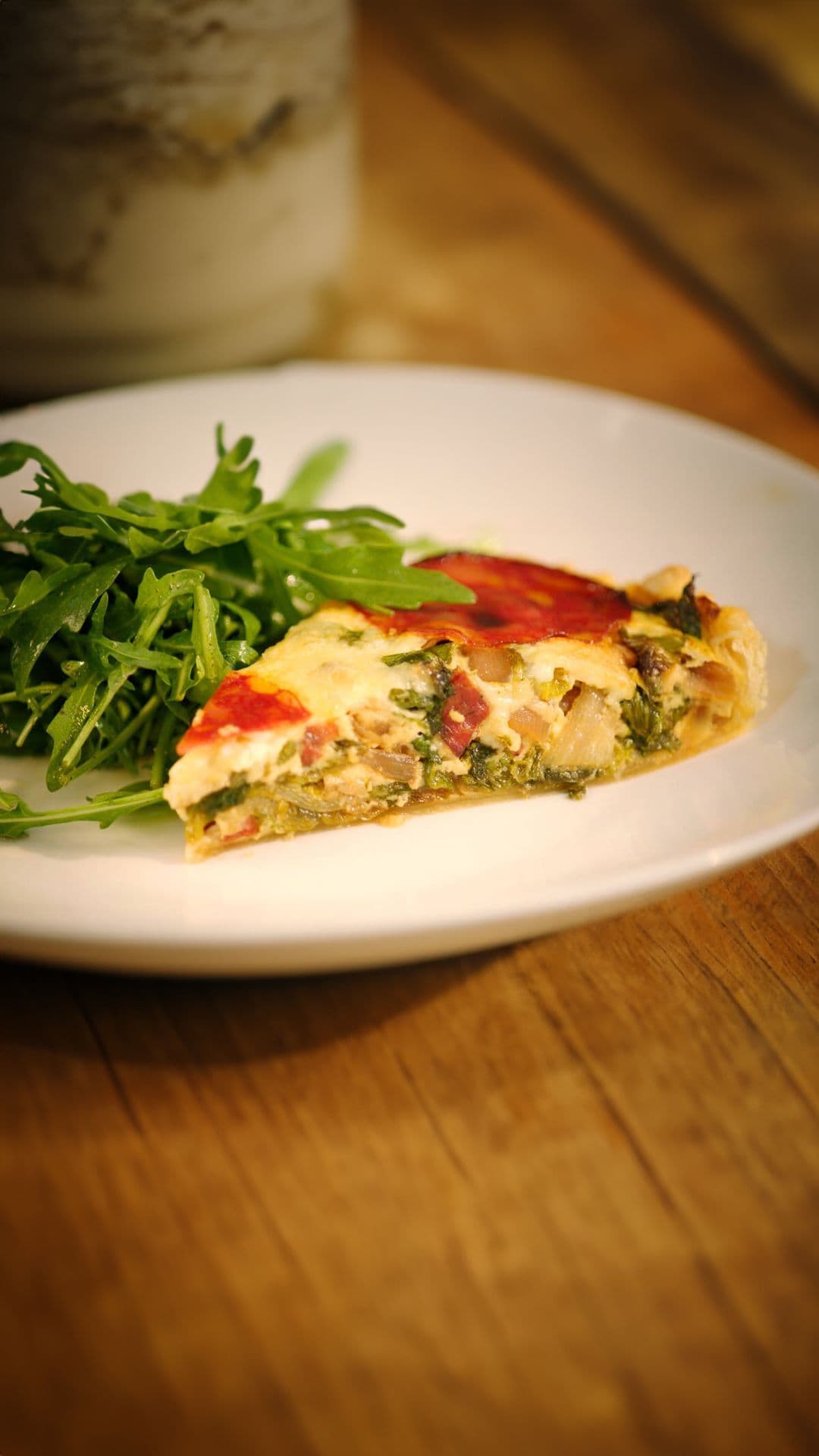 Quiche diavola met andijvie