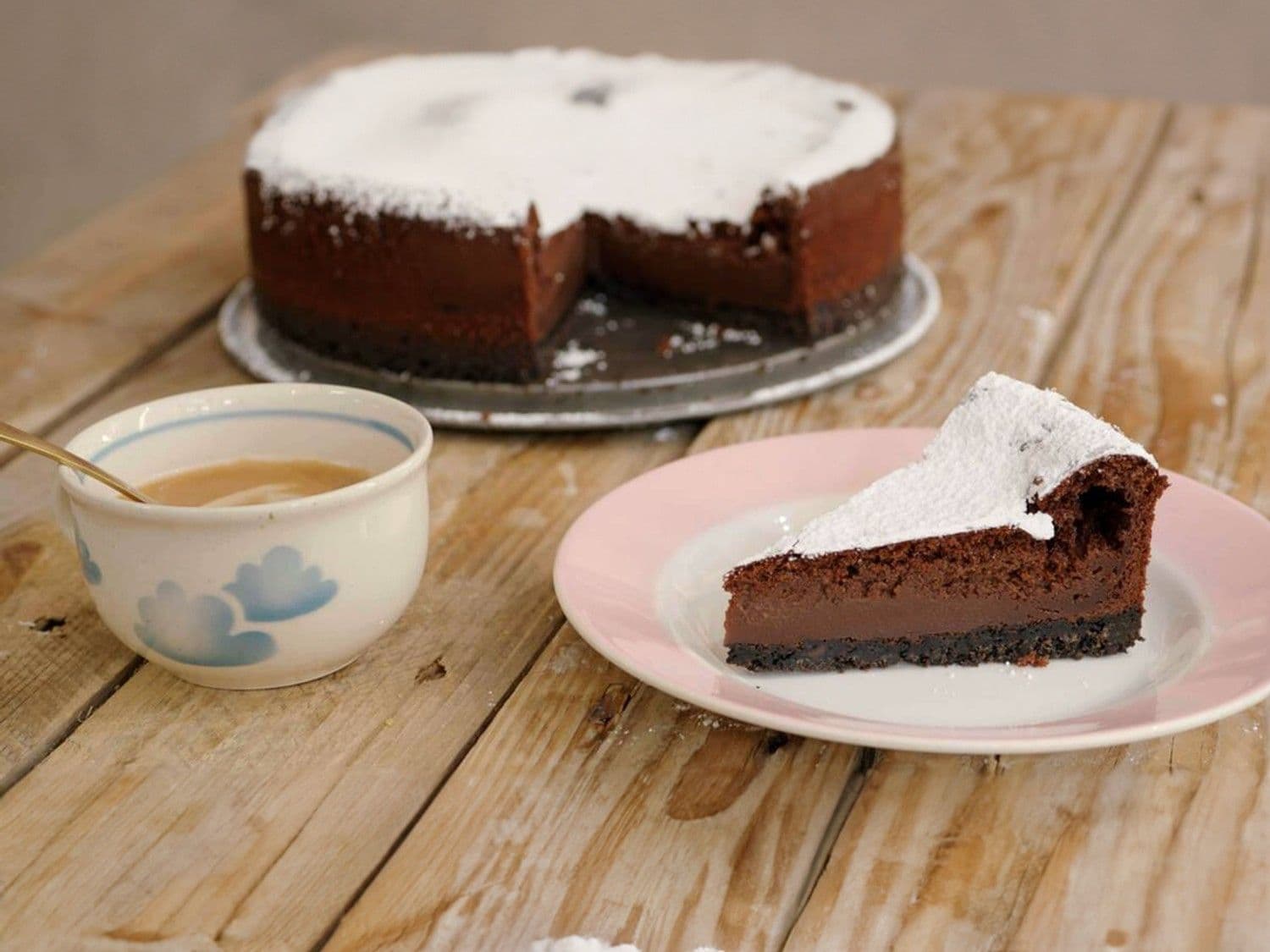 Chocoladekaastaart met Oreokoekjes