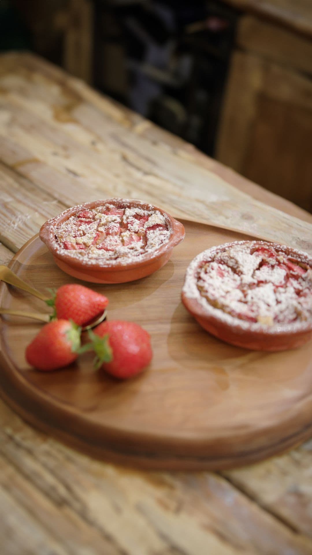 Clafoutis met aardbeien