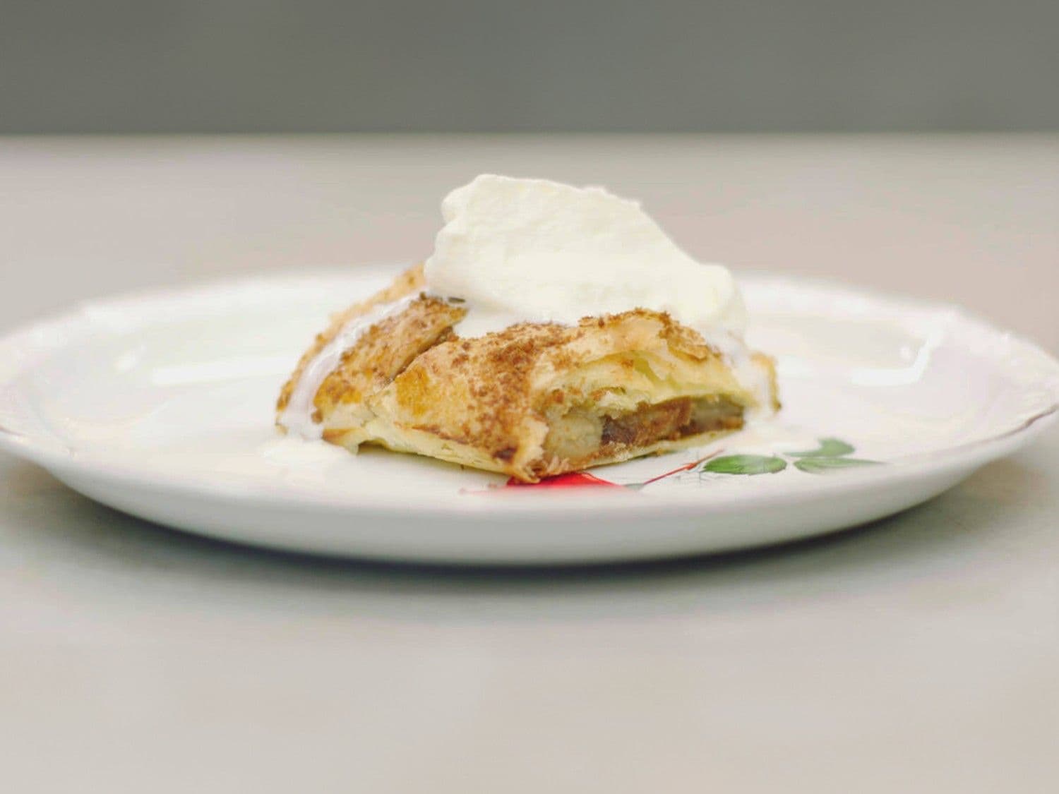 Appelstrudel met speculaas