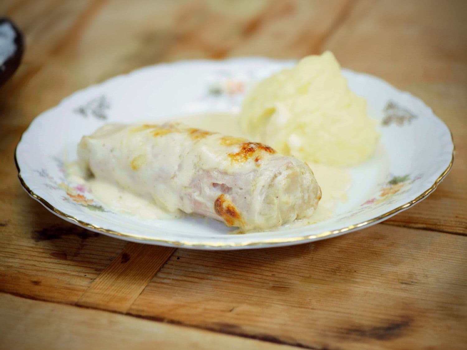 Selderharten met ham en kaas