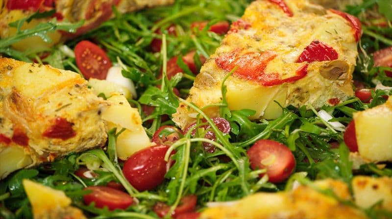 Aardappeltortilla met artisjokken