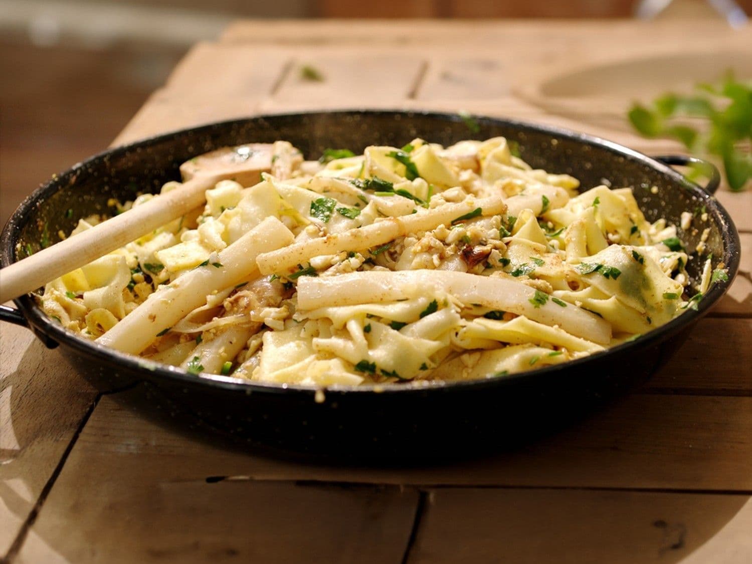 Pasta schorseneren à la flamande