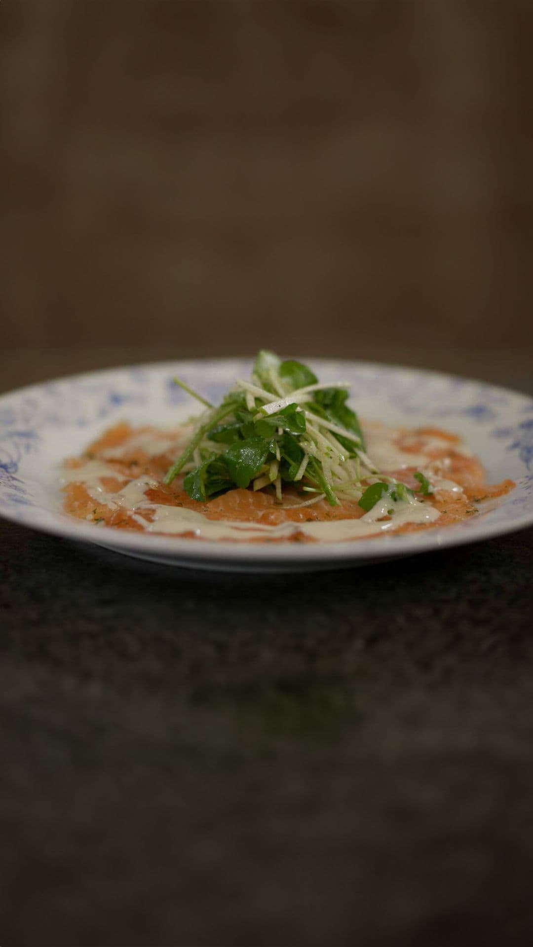 Zalm 'gravad lax' met yoghurtdressing