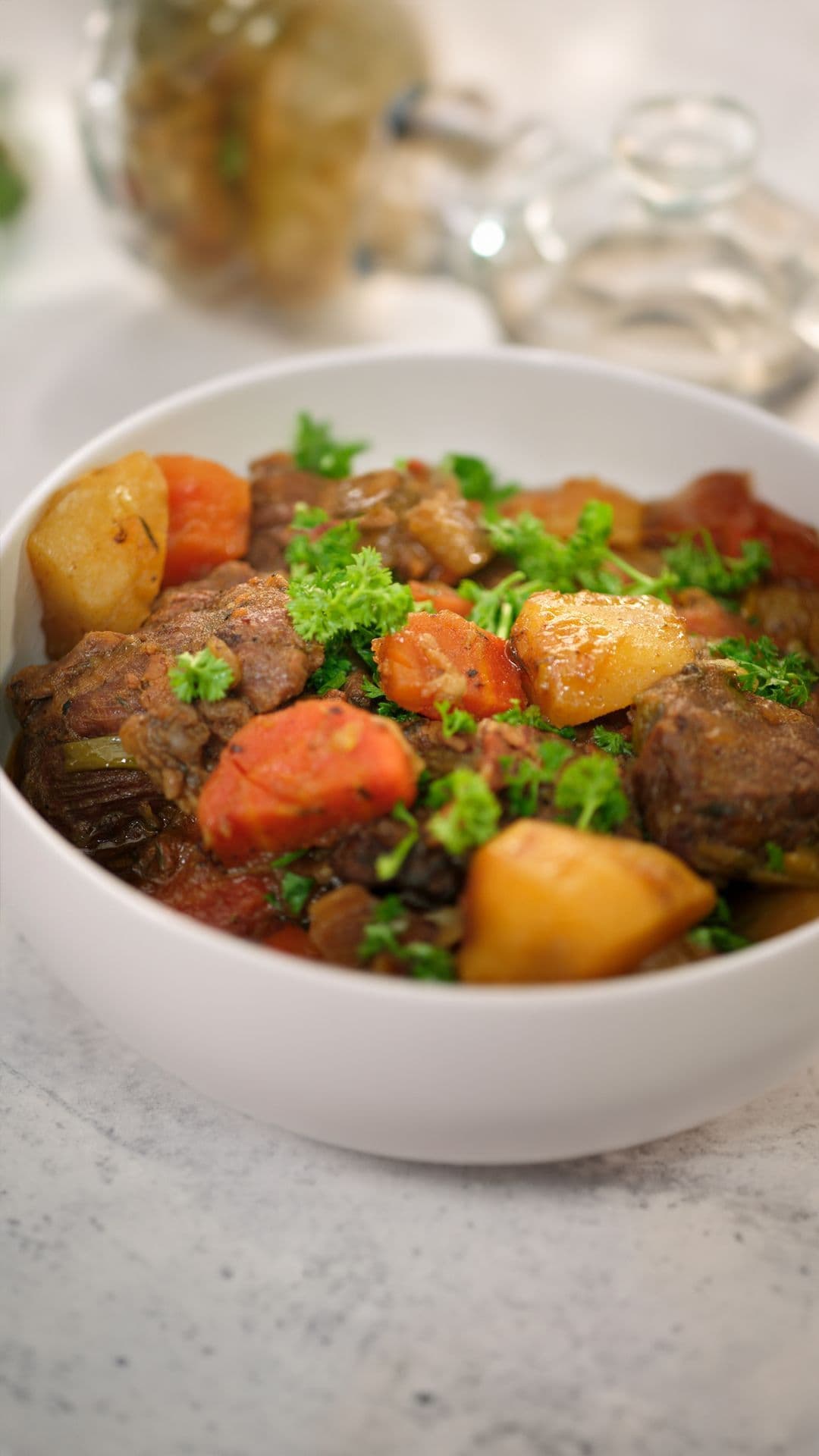 Ierse stoofpot met rundvlees en aardappelen