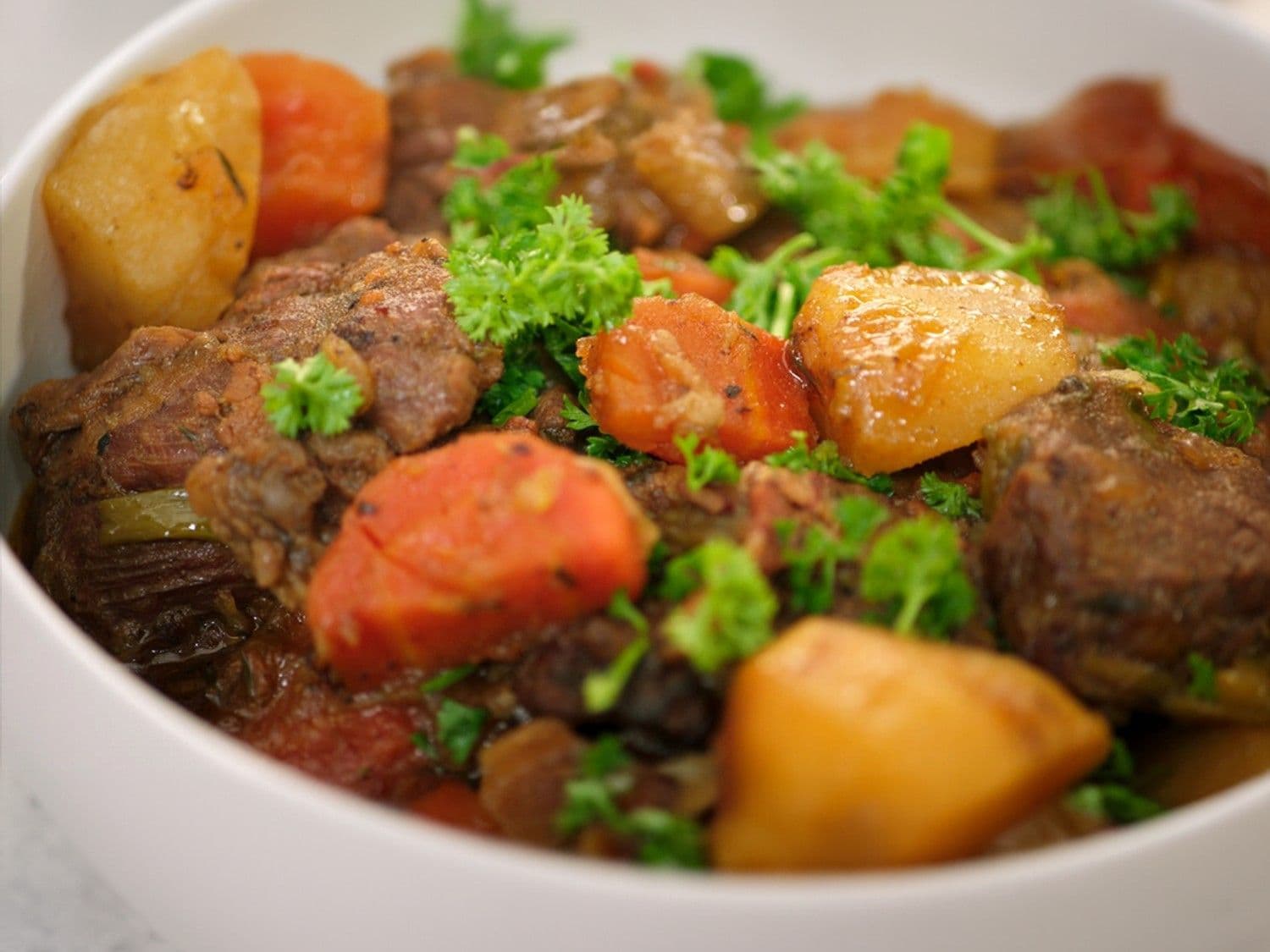 Ierse stoofpot met rundvlees en aardappelen