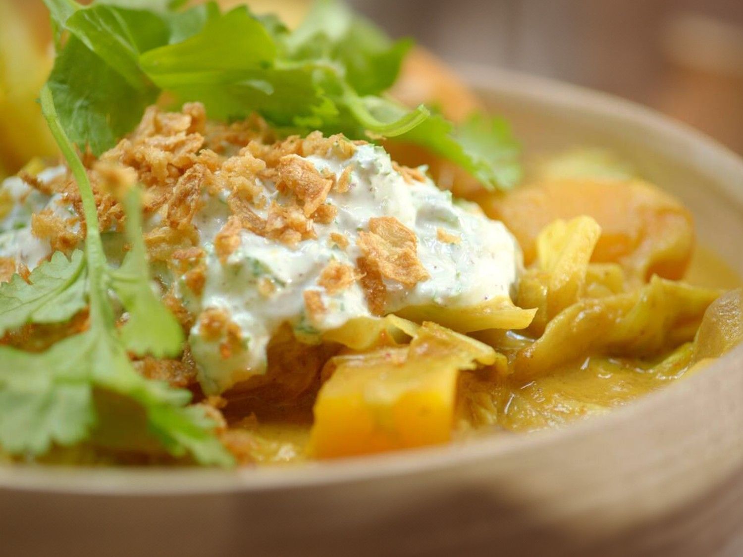 Aardappelcurry met raita