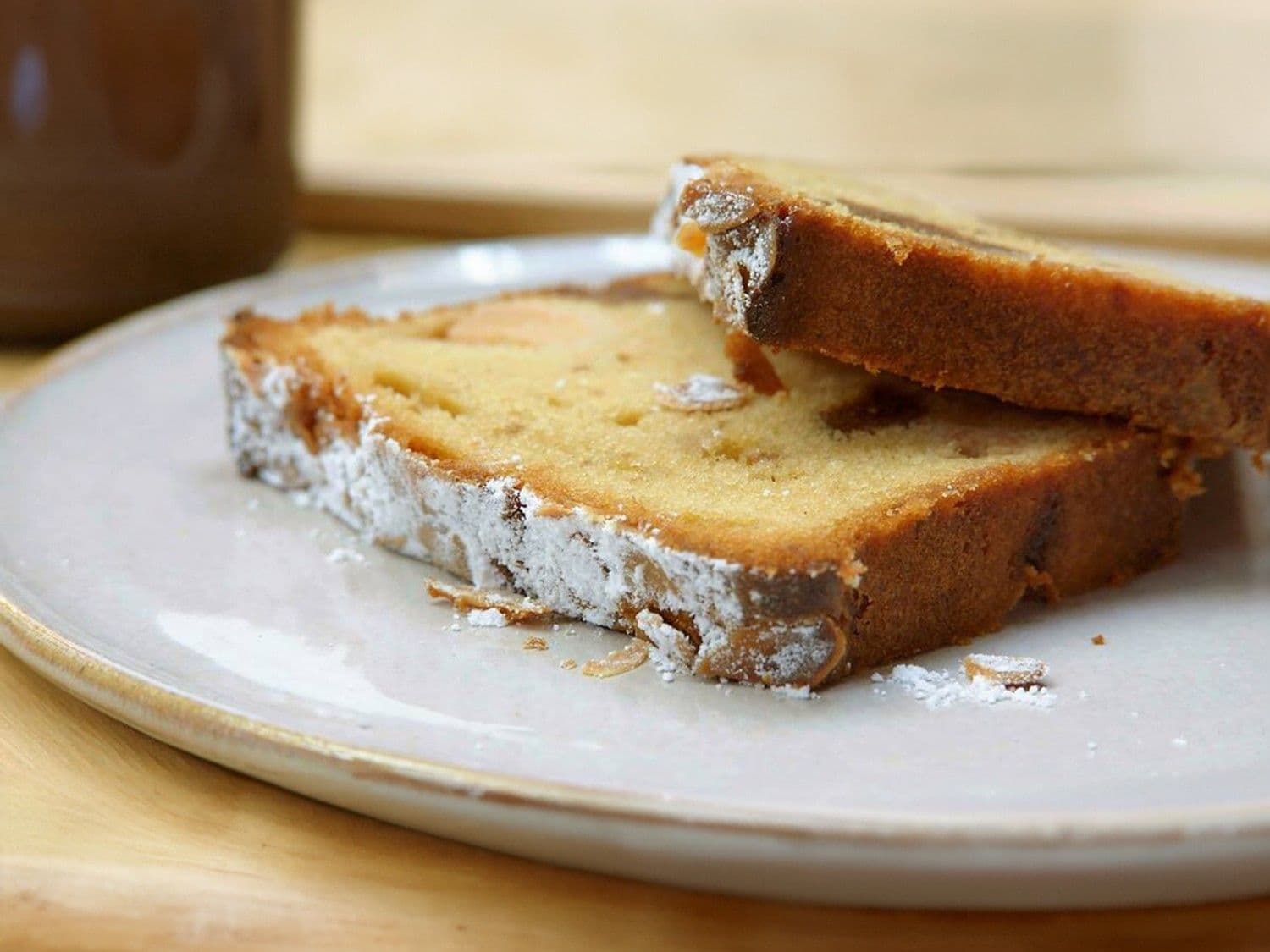 Speculaascake met kweepeer