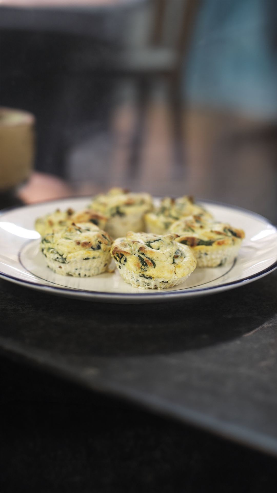 Ricottataartjes met spinazie en wasabi