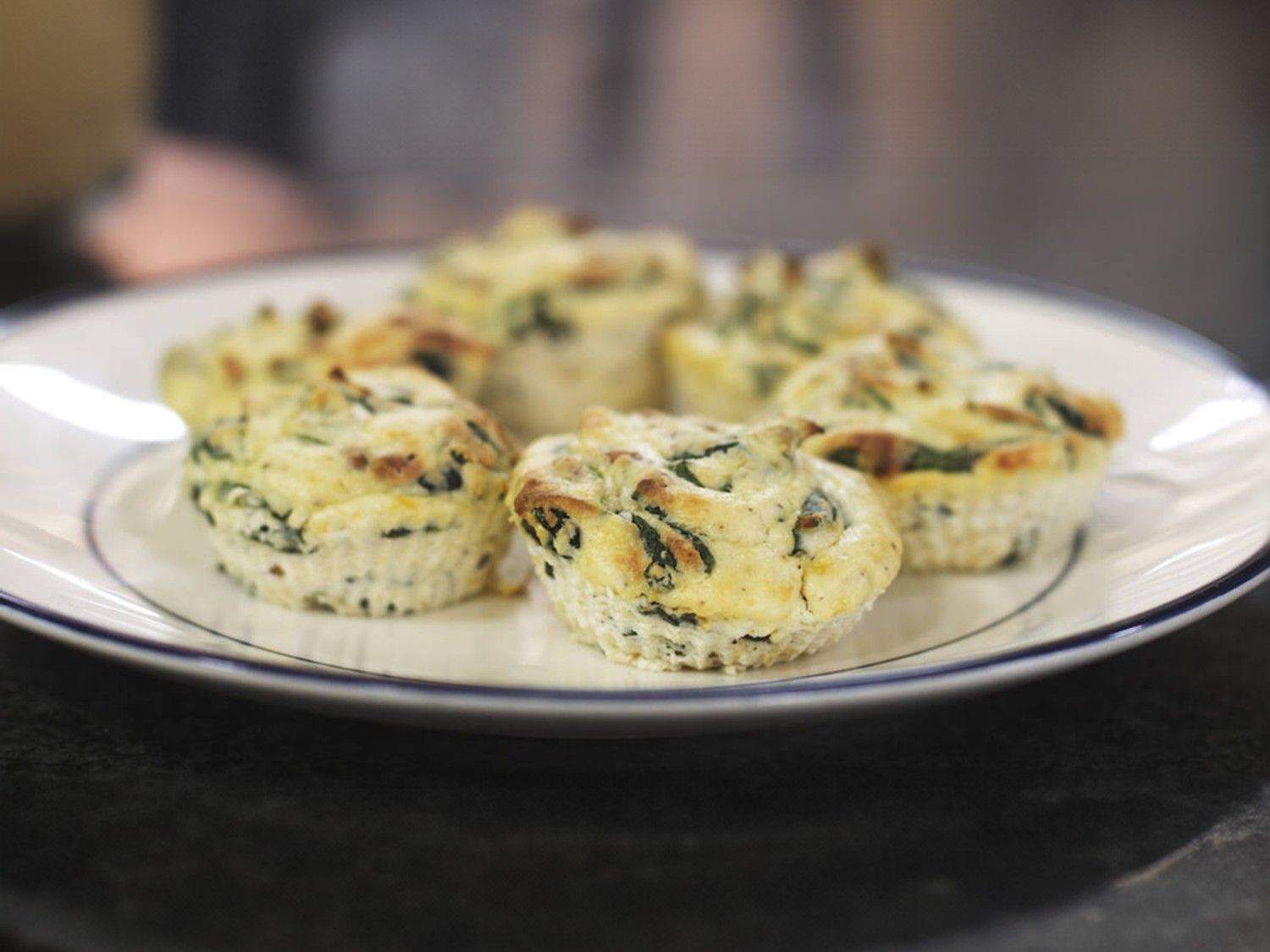 Ricottataartjes met spinazie en wasabi