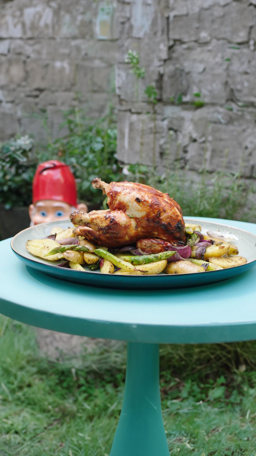 ‘glazed chicken’ op de barbecue
