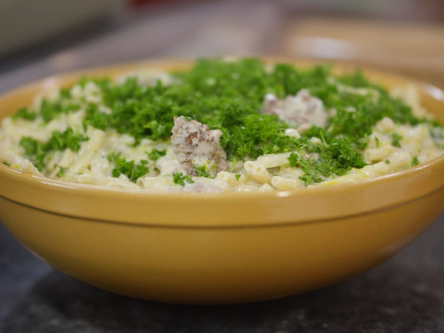 Macaronischotel met 3 kazen, gehakt en savooi