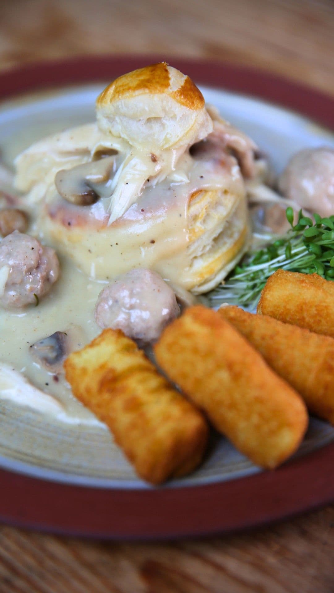 Vol-au-vent met kroketten