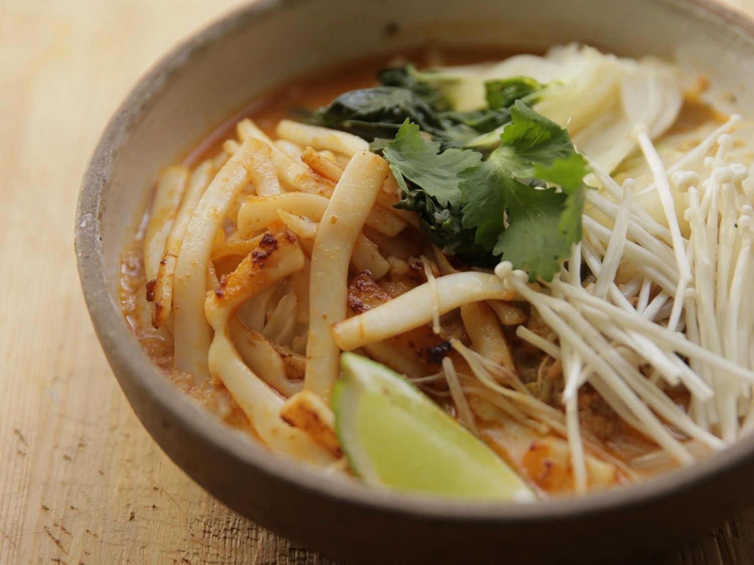 Laksa met inktvis