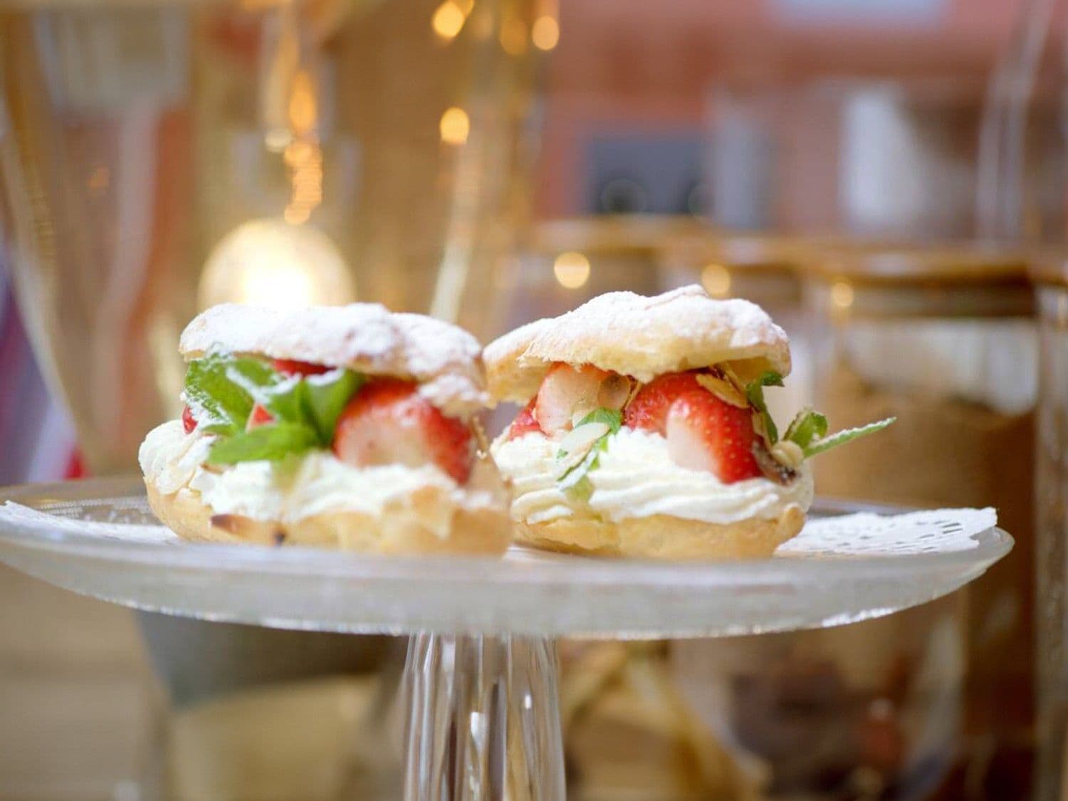 Eclair met aardbeien