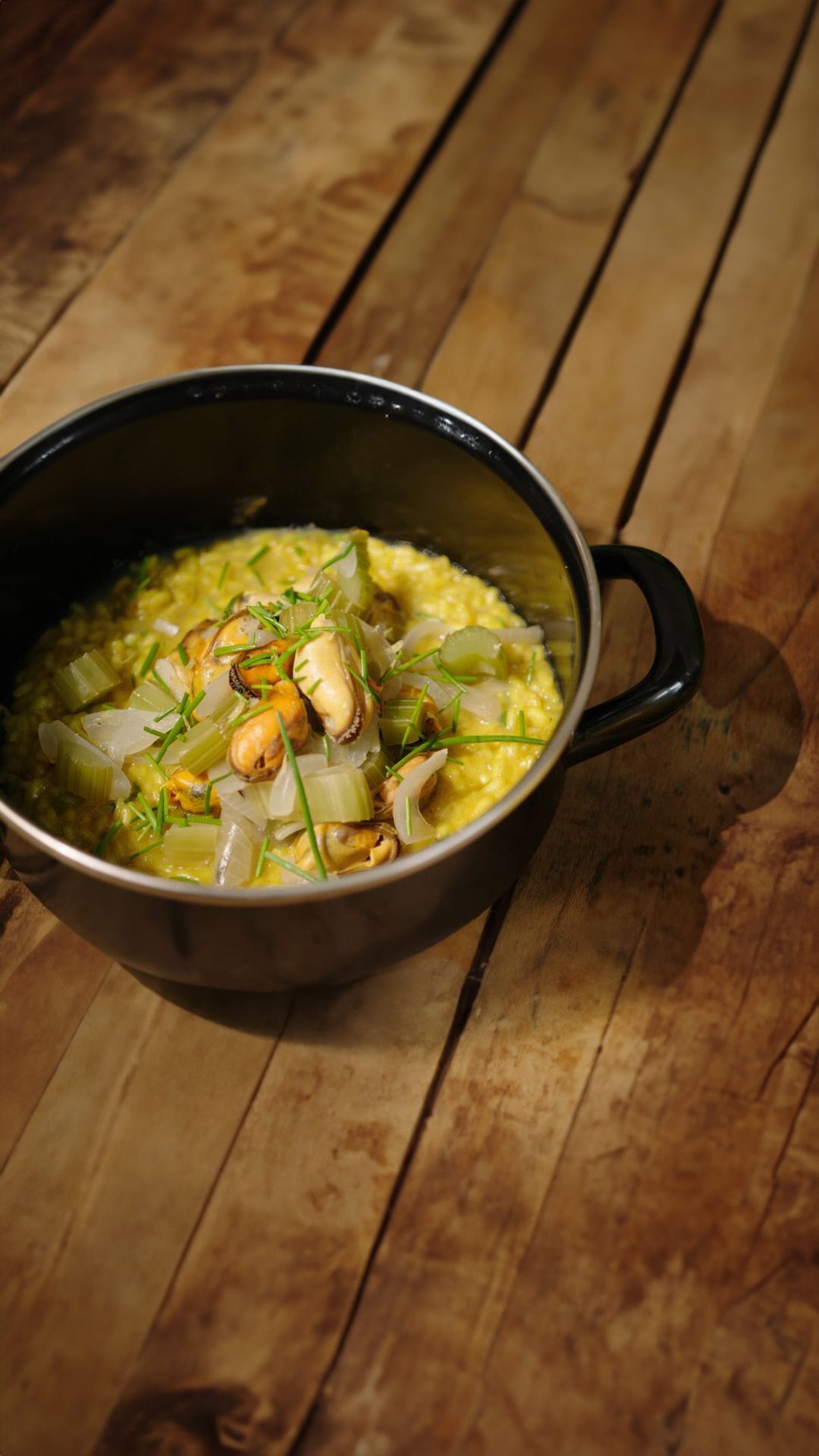 Curryrisotto met mosselen