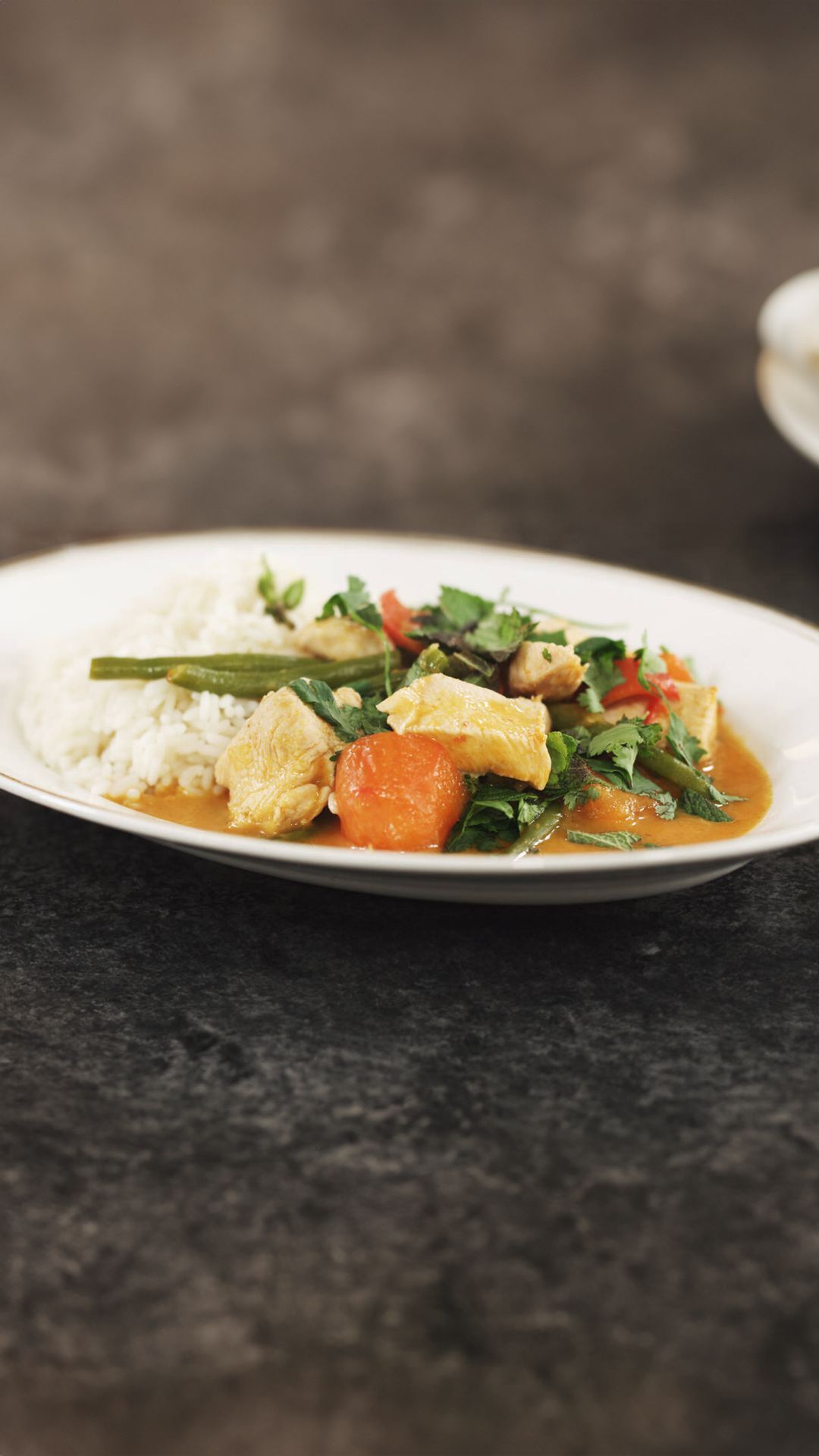 Thaise rode curry met kip