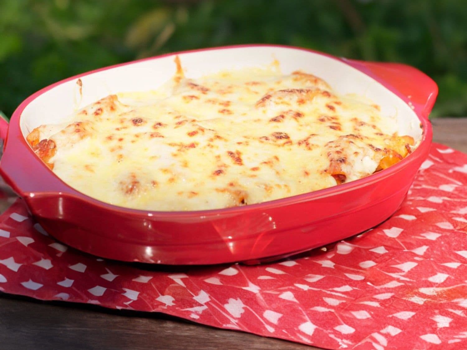 Pasta bolognese met kaassaus