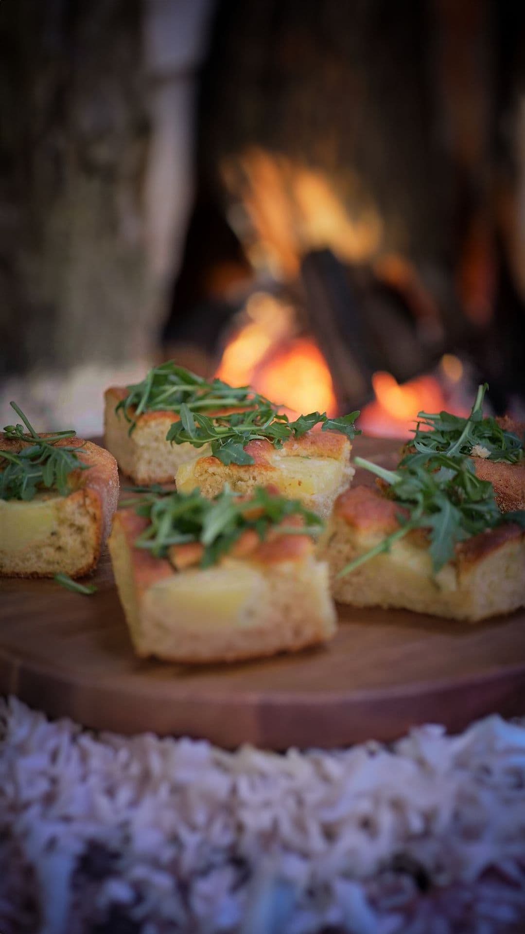Focaccia met aardappel en rozemarijn