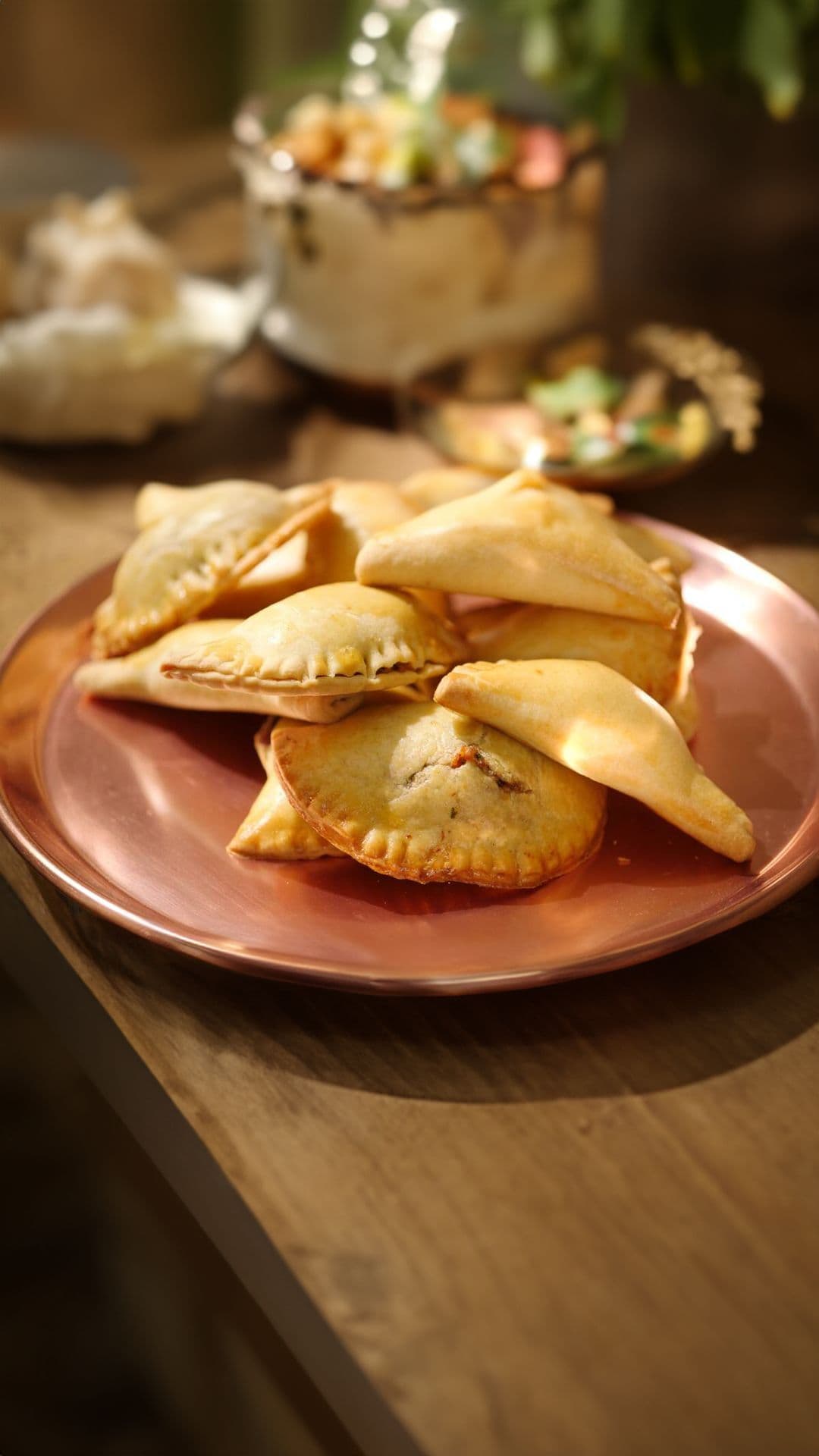 Empanada's met pancetta en champignons