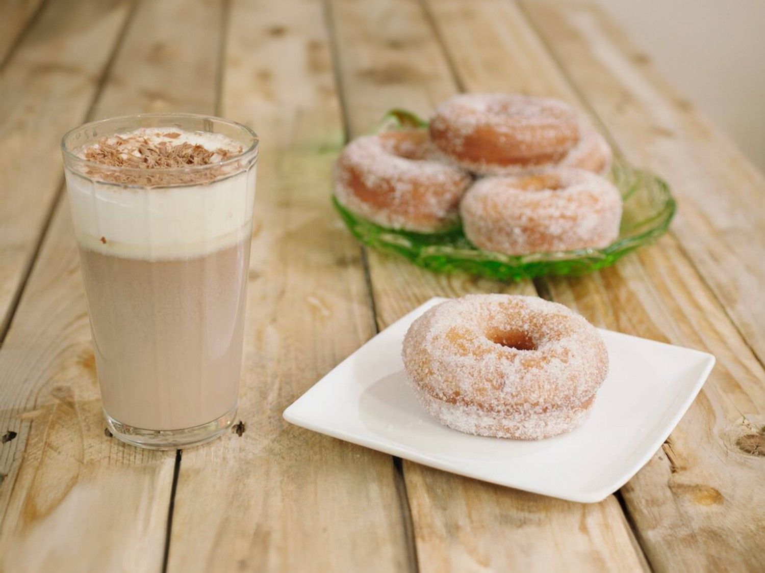 Donut met chococino