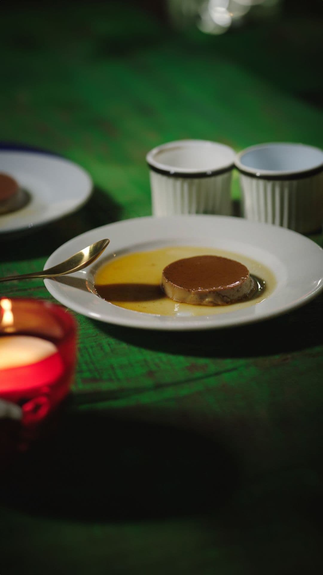 Mokkaflan en vanilleflan