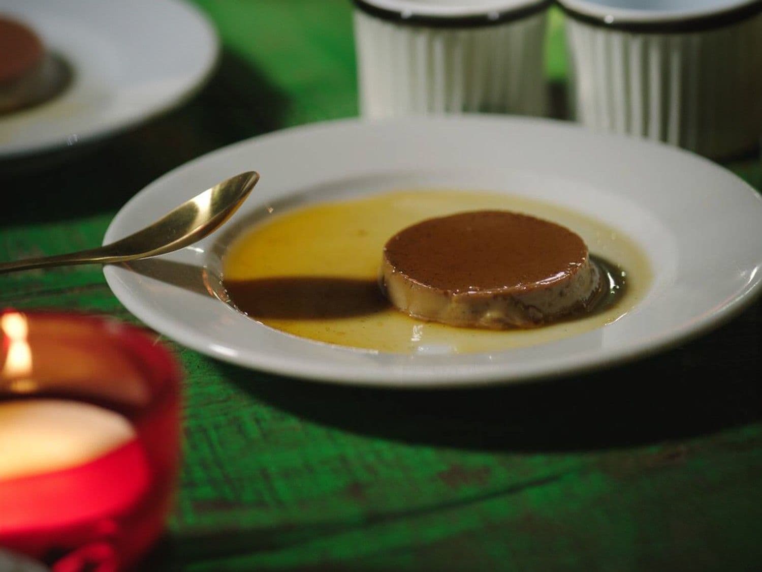 Mokkaflan en vanilleflan
