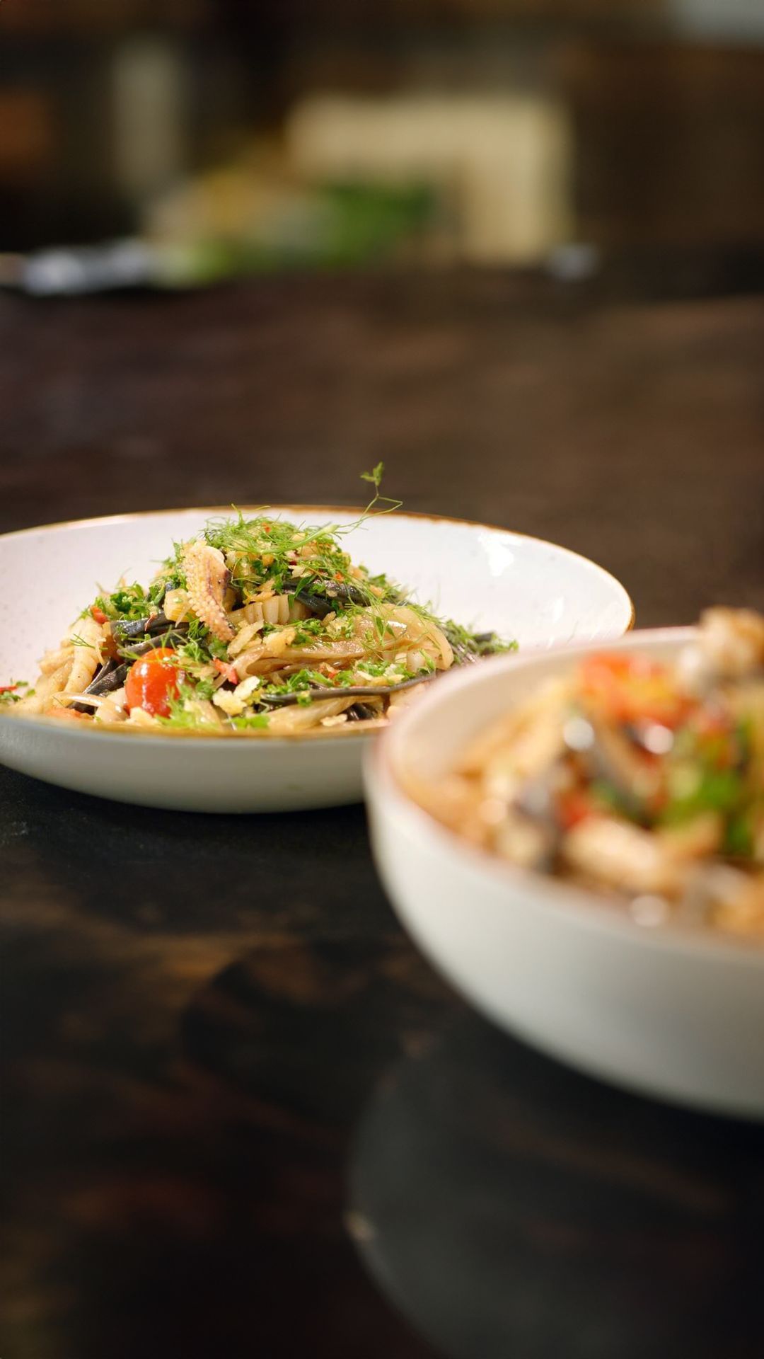 Zeekat met venkel, pasta en gremolata