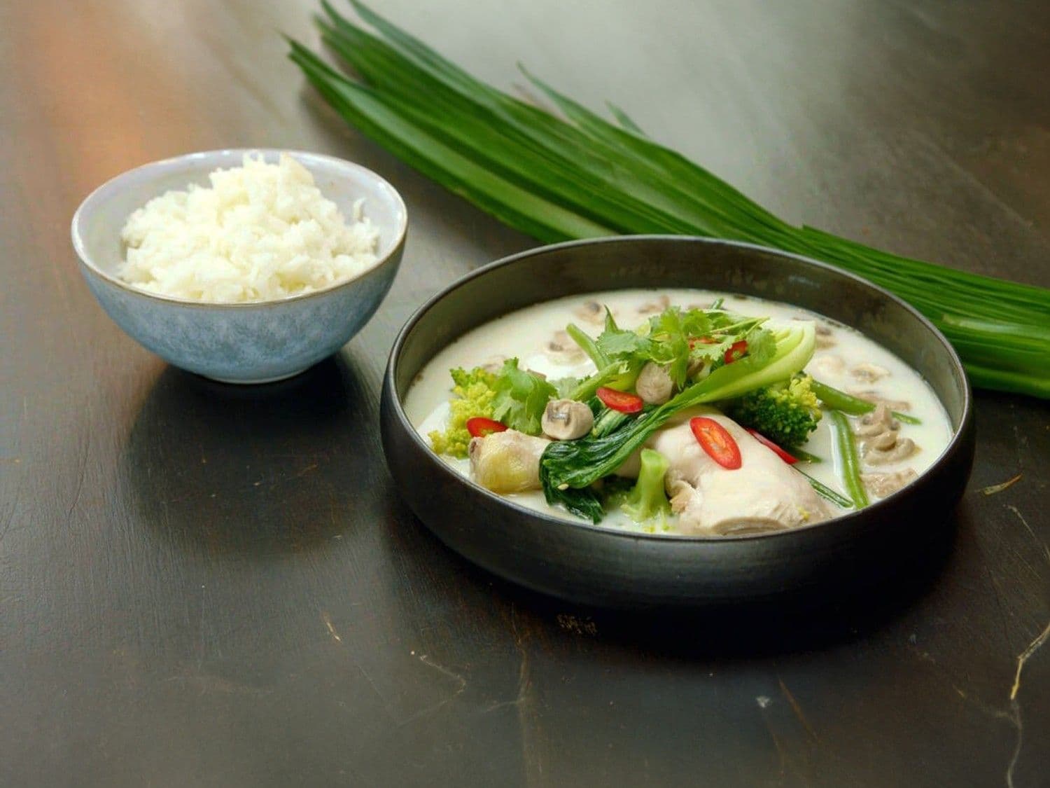 Thaise waterzooi met pandanrijst